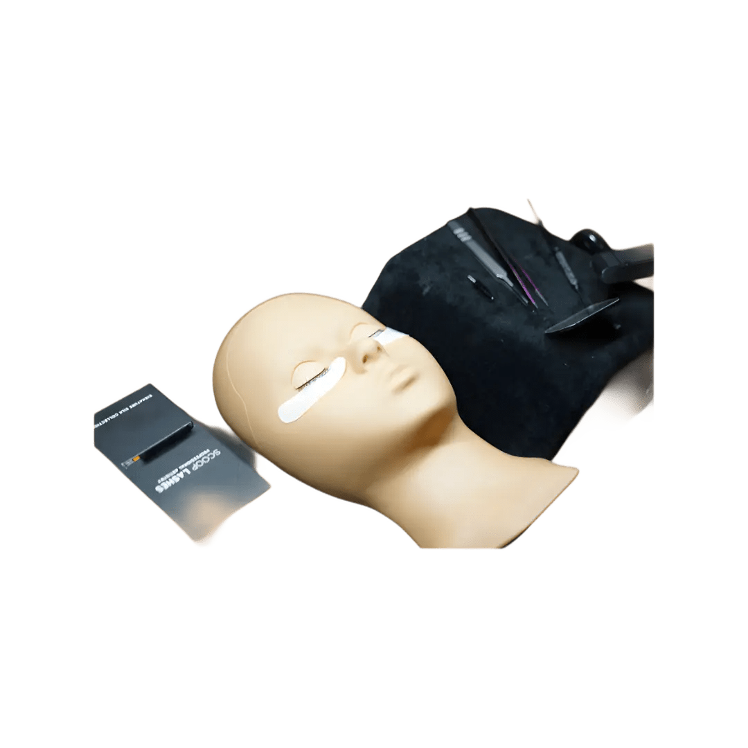 Dobbelt øjenvippe Mannequin hoved - SCOOP LASH