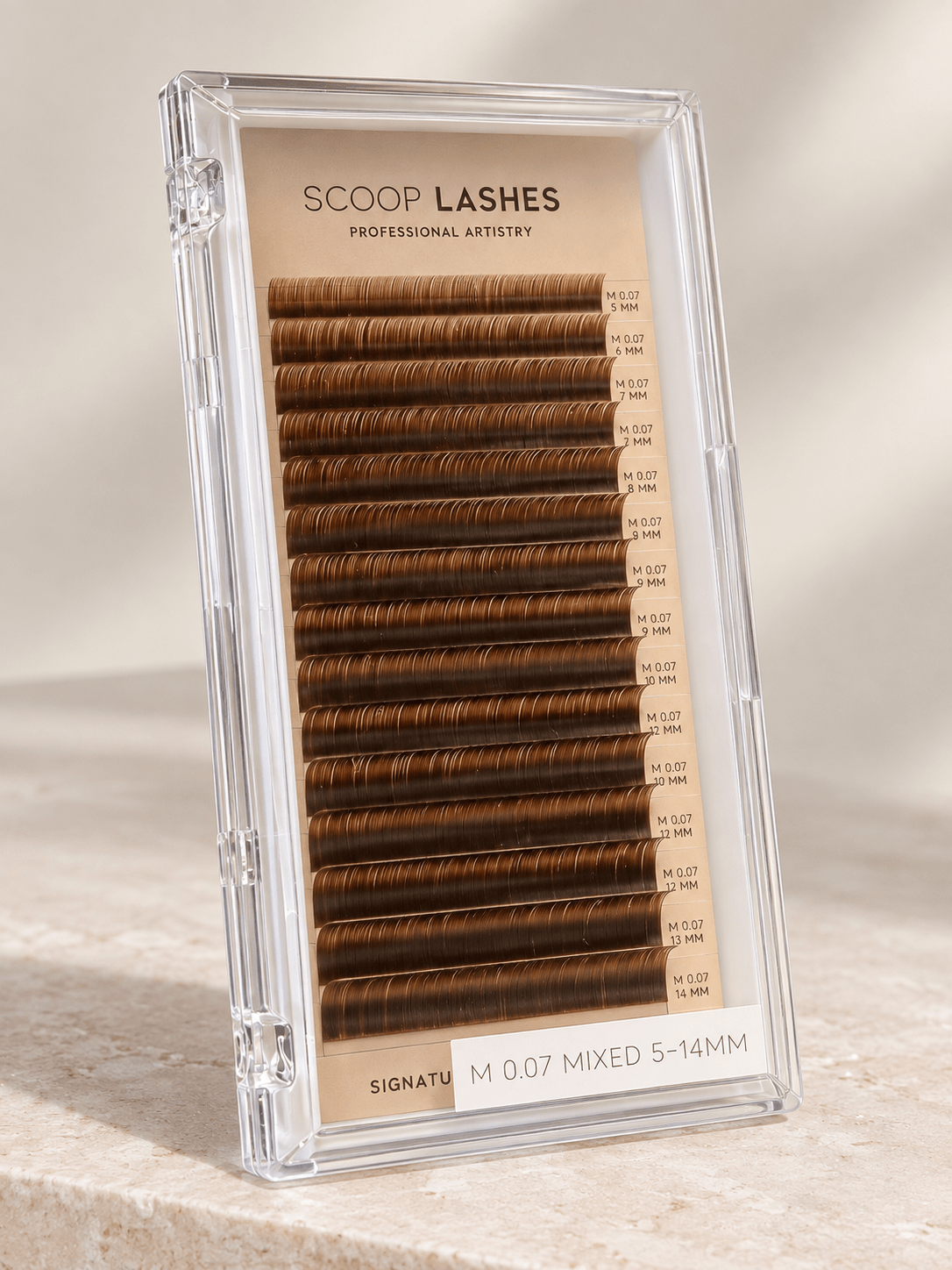 Scoop Lash vipper Single + Mix boxe - Onyx Black, Shardonyx Brown, Mocha Brown - Lash School